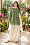 Women's Embroidered Kurti Palazzo Set with Dupatta