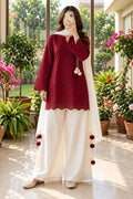 Women's Embroidered Kurti Palazzo Set with Dupatta