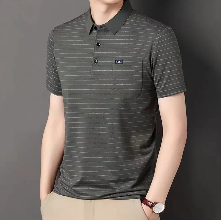 Harbour Stripe Pocket Polo