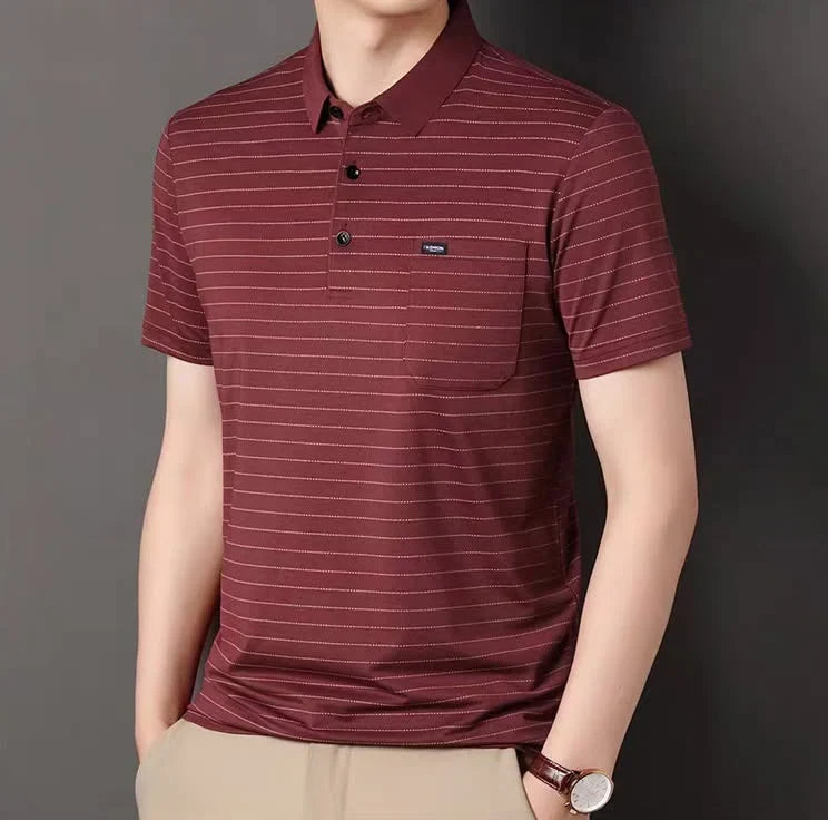 Harbour Stripe Pocket Polo
