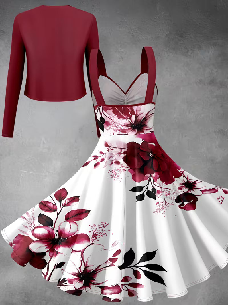 Luxe Grace Two-Piece Maxi Skirt Set