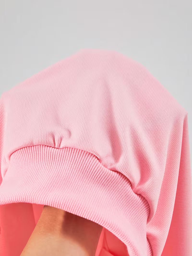 Women's Pink Graphic Hoodie & Wide-Leg Pants 3-Piece Co-Ord Set
