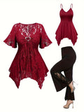 Women's Lace Tunic &amp; Pants Set