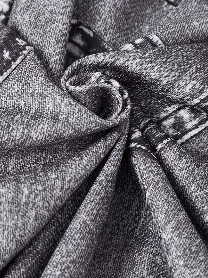 Women's Charcoal Grey Cropped Hoodie & Star Cargo Jeans 3-Piece Co-Ord Set