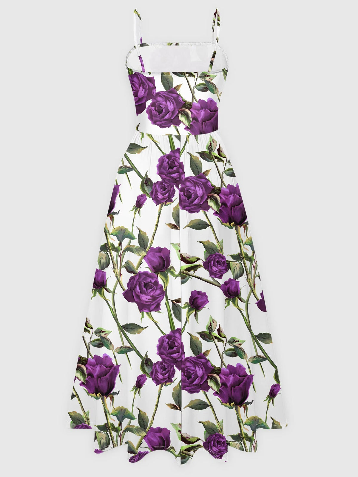 Elegant Women's Vintage Artistic Floral Print Dress Set