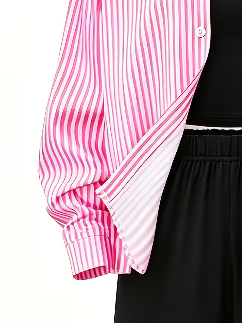 Pink Stripe Play 3-Piece Co-Ord Set