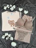 Striped Teddy Bear Pajama Set