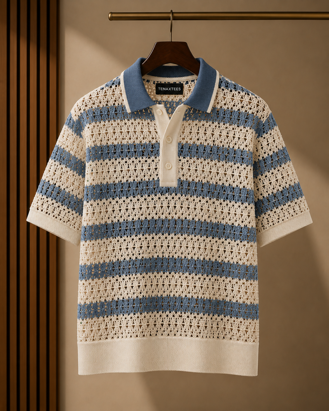 Corsa Riviera Striped Knit Polo