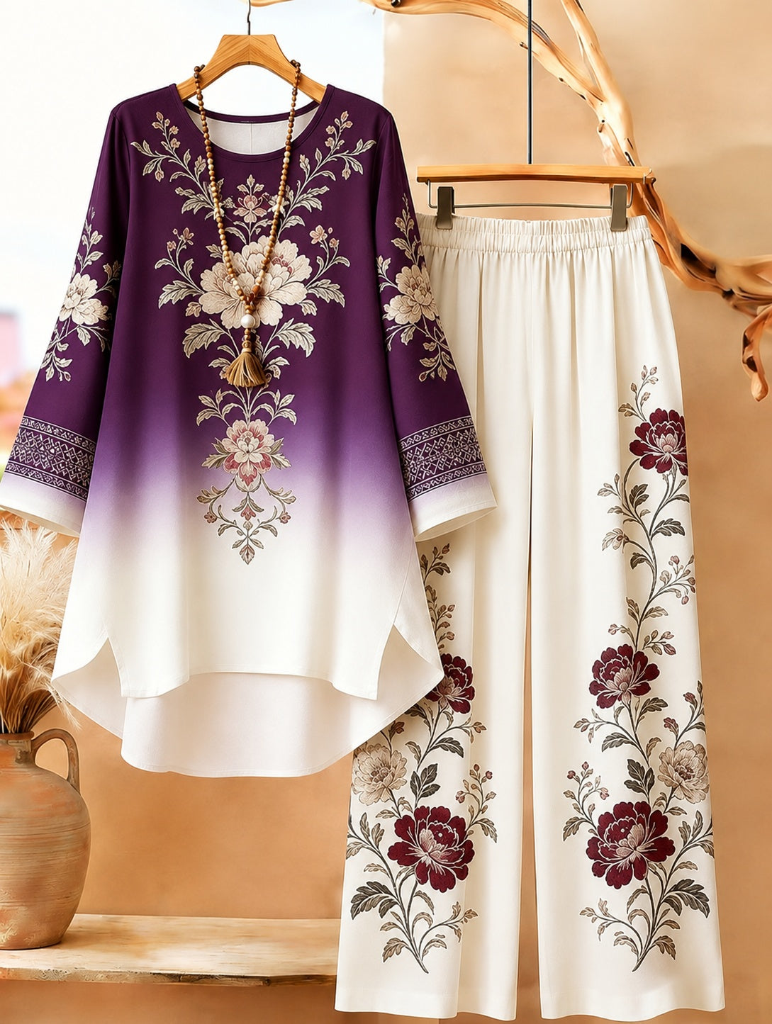 Plum Blossom Co-ord Set