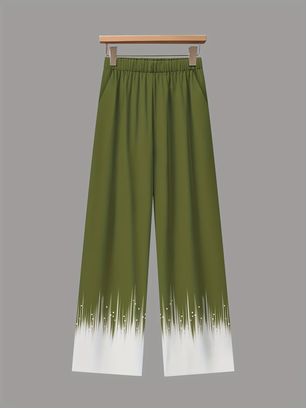 Floral Color-Block Blouse &amp; Relaxed Trousers Co-Ord Set