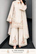 Floral Lace Work Kurta, Palazzo &amp; Dupatta