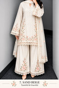 Floral Lace Work Kurta, Palazzo &amp; Dupatta