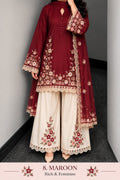 Floral Lace Work Kurta, Palazzo &amp; Dupatta