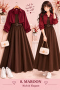 Women's Stylish Layered A-Line Dress
