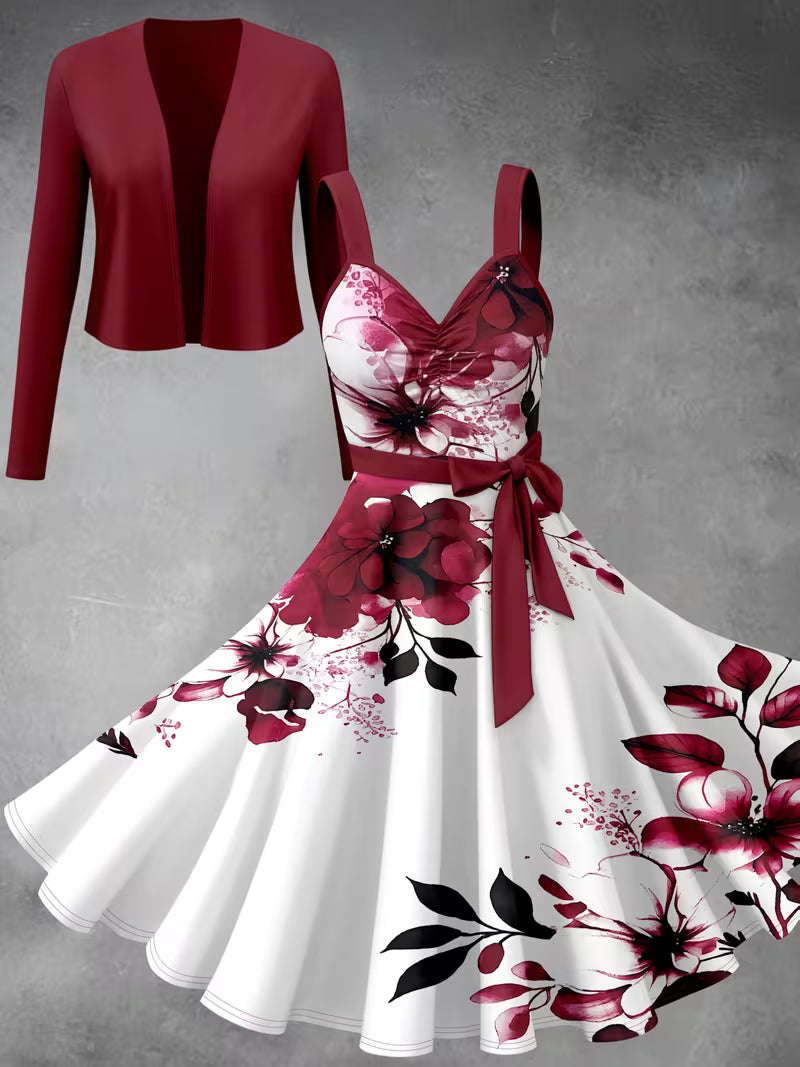Luxe Grace Two-Piece Maxi Skirt Set