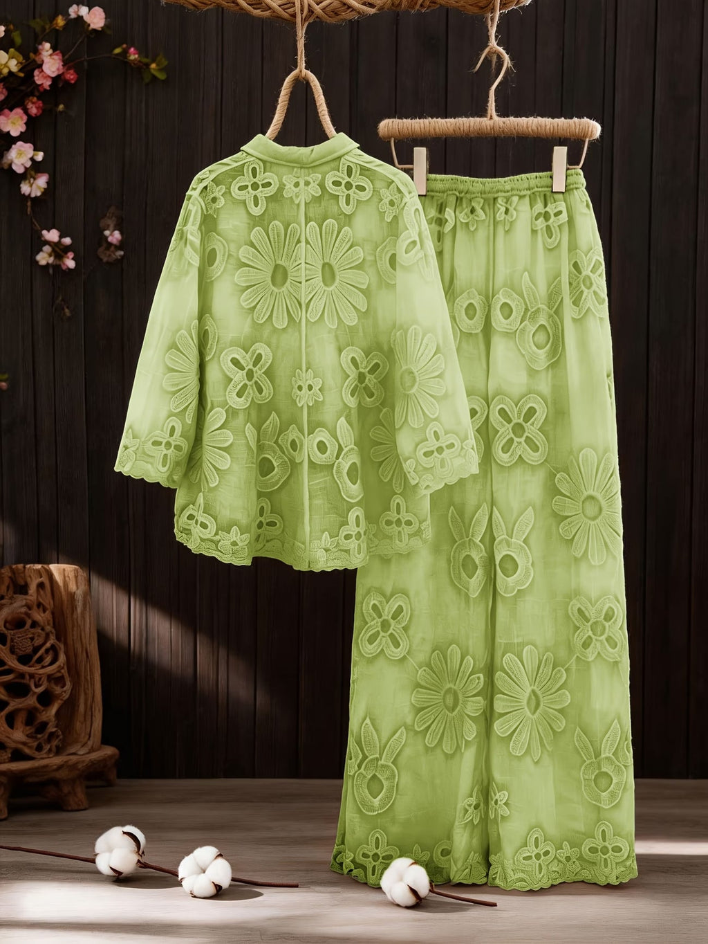 Women's Floral Printed Shirt Pant Set