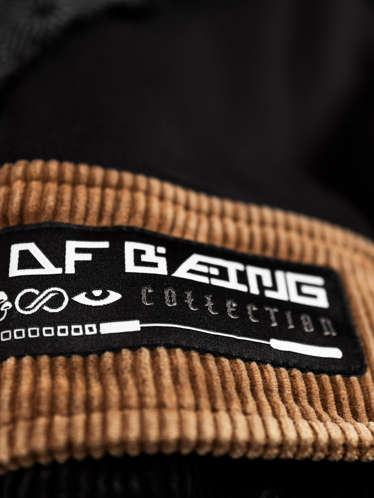 GEOMETRY OF BEING ✦ Tan/Black ✦ Corduroy Flow Joggers