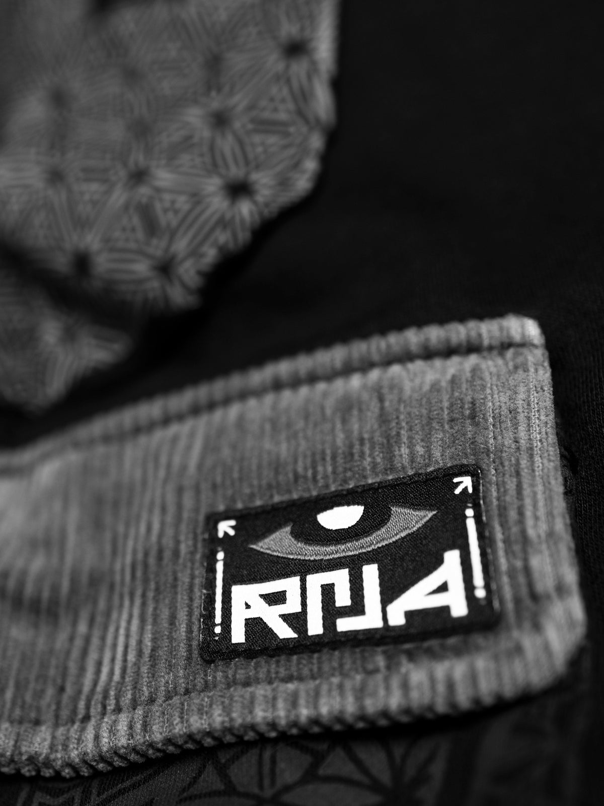 GEOMETRY OF BEING ✦ Black/Gray ✦ Corduroy Flow Joggers