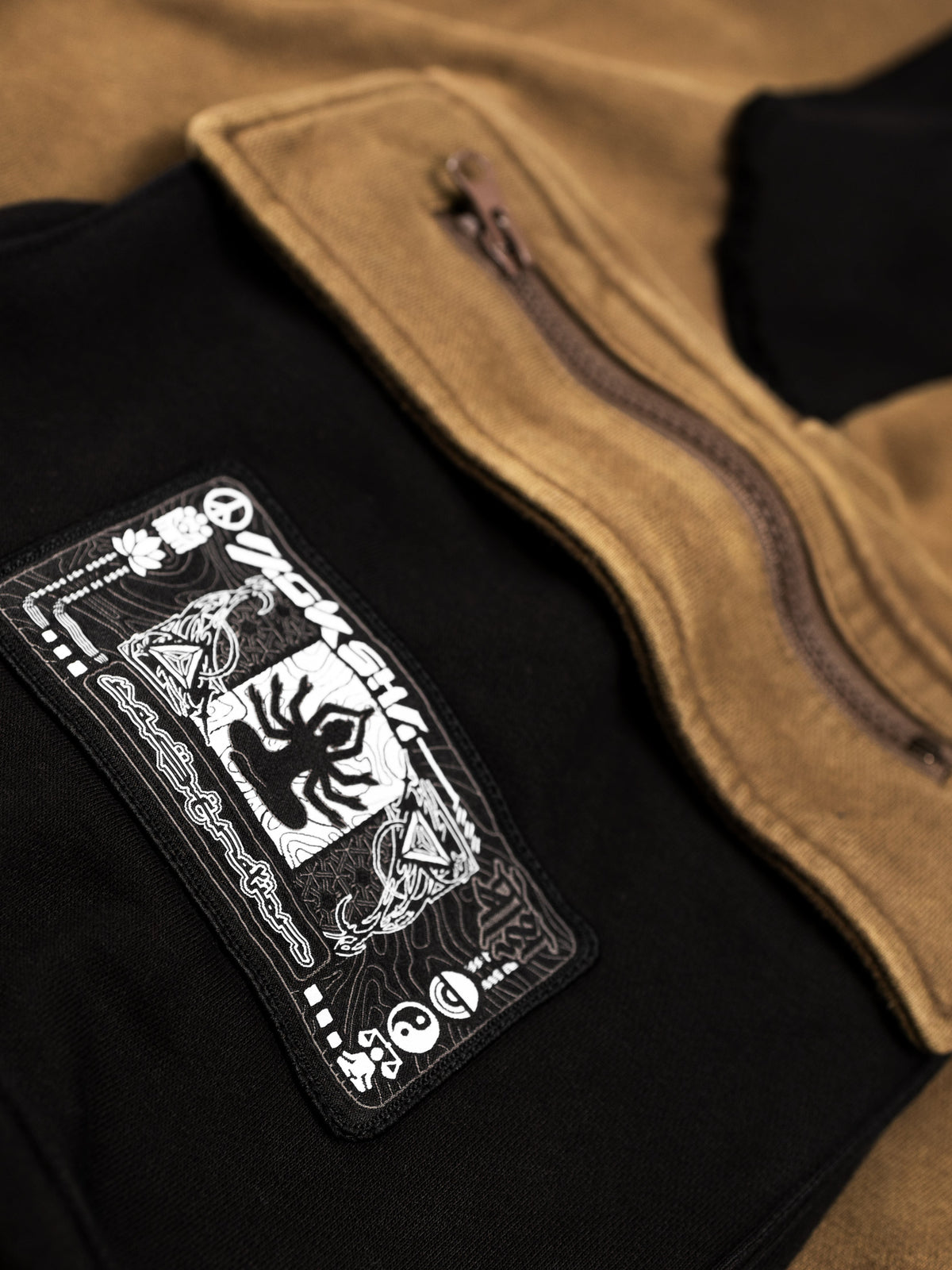 MOKSHA मोक्ष ✦ Tan/Black ✦ Corduroy Flow Joggers