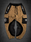 MOKSHA मोक्ष ✦ Tan/Black ✦ Corduroy Flow Joggers