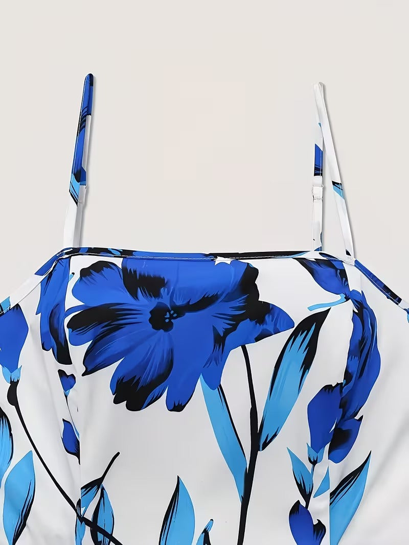 Midnight Bloom 2-Piece Midi Dress Set