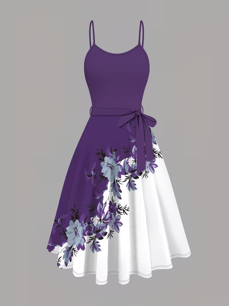 Midnight Bloom 2-Piece Midi Dress Set