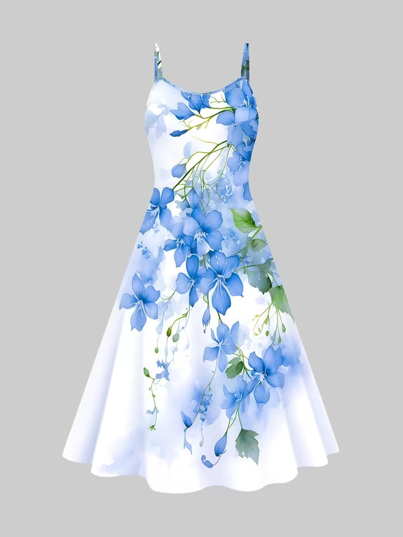 Midnight Bloom 2-Piece Midi Dress Set