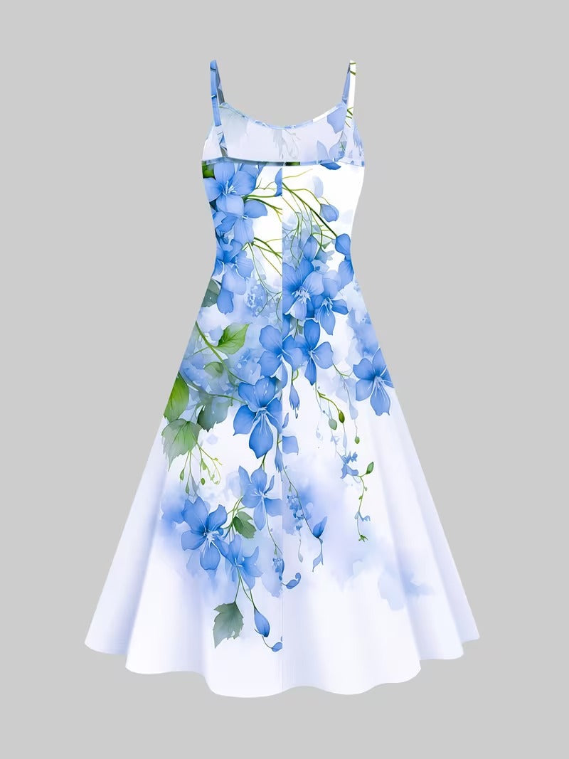 Midnight Bloom 2-Piece Midi Dress Set