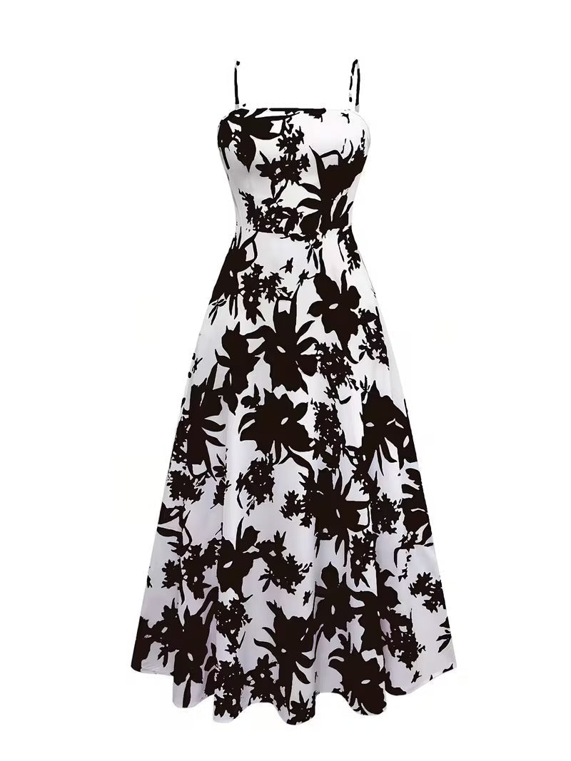 Midnight Bloom 2-Piece Midi Dress Set