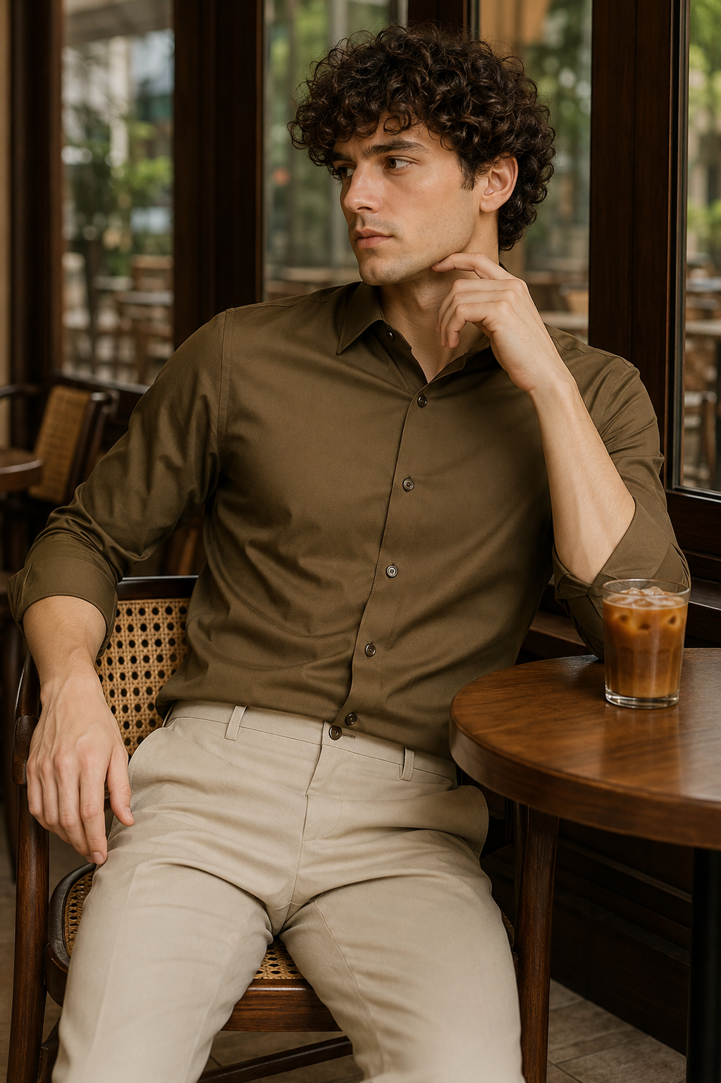 Taupe Classic Soft-Touch Shirt