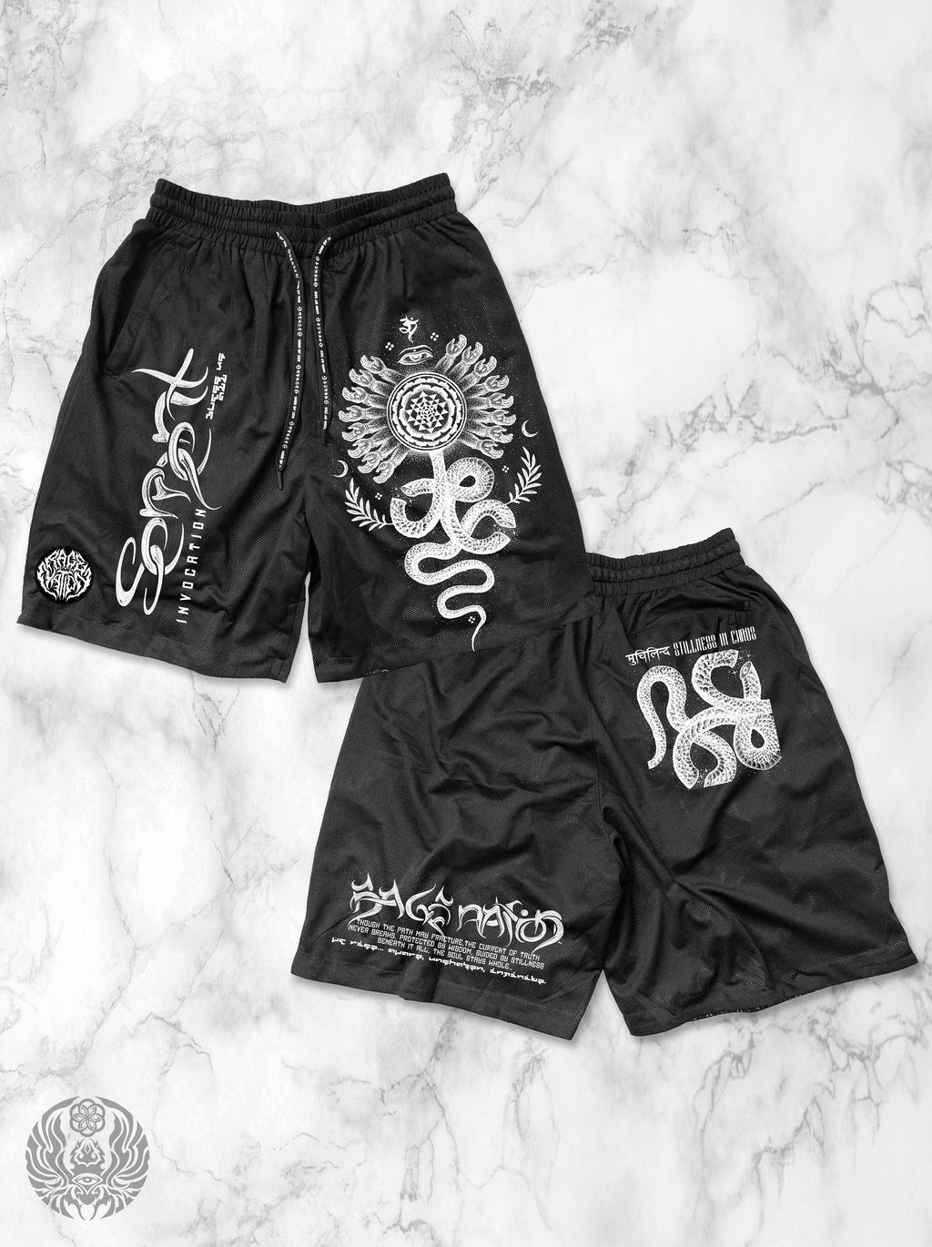 SERPENT INVOCATION ✦ Activewear Shorts