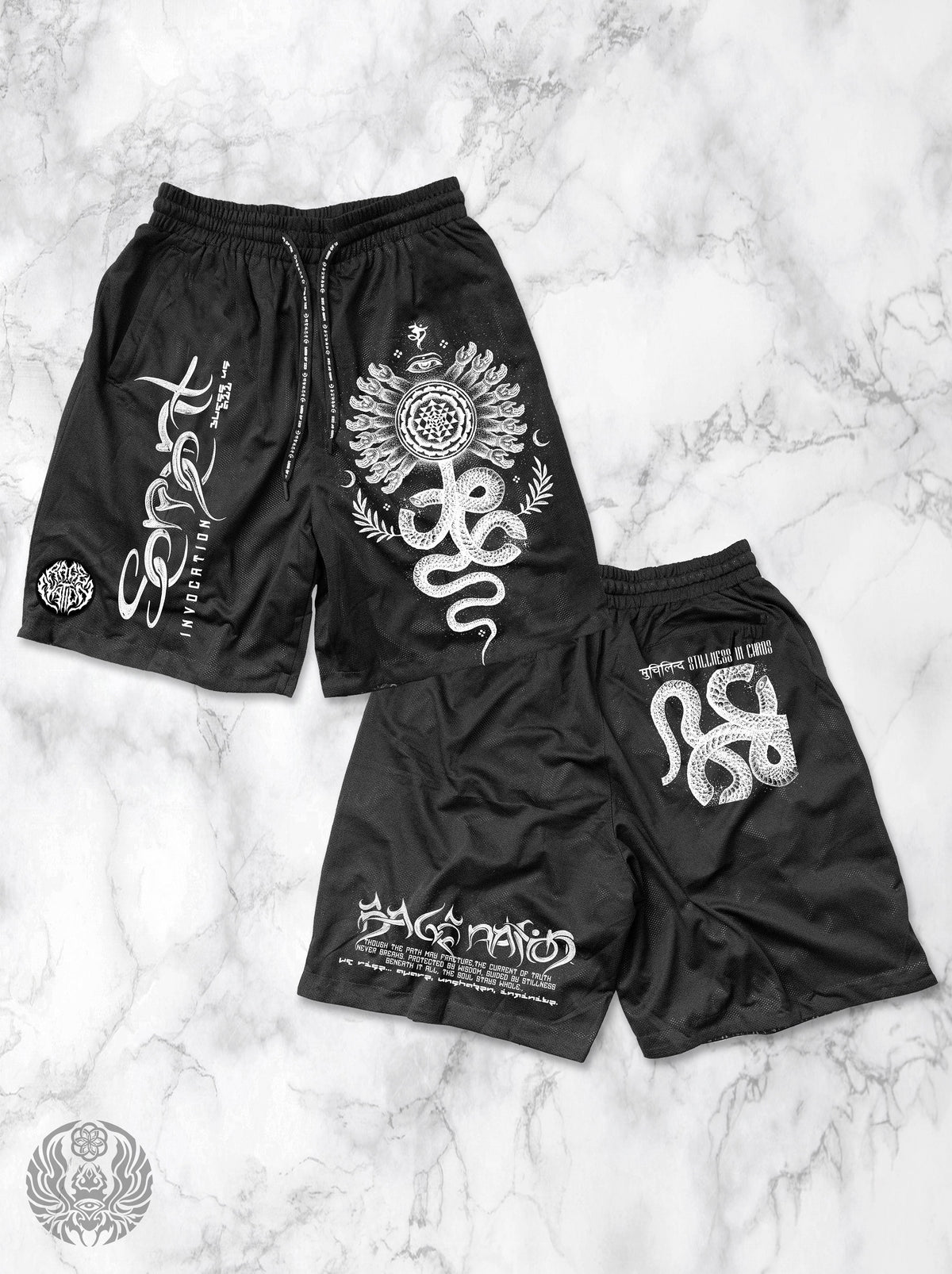 SERPENT INVOCATION ✦ Activewear Shorts