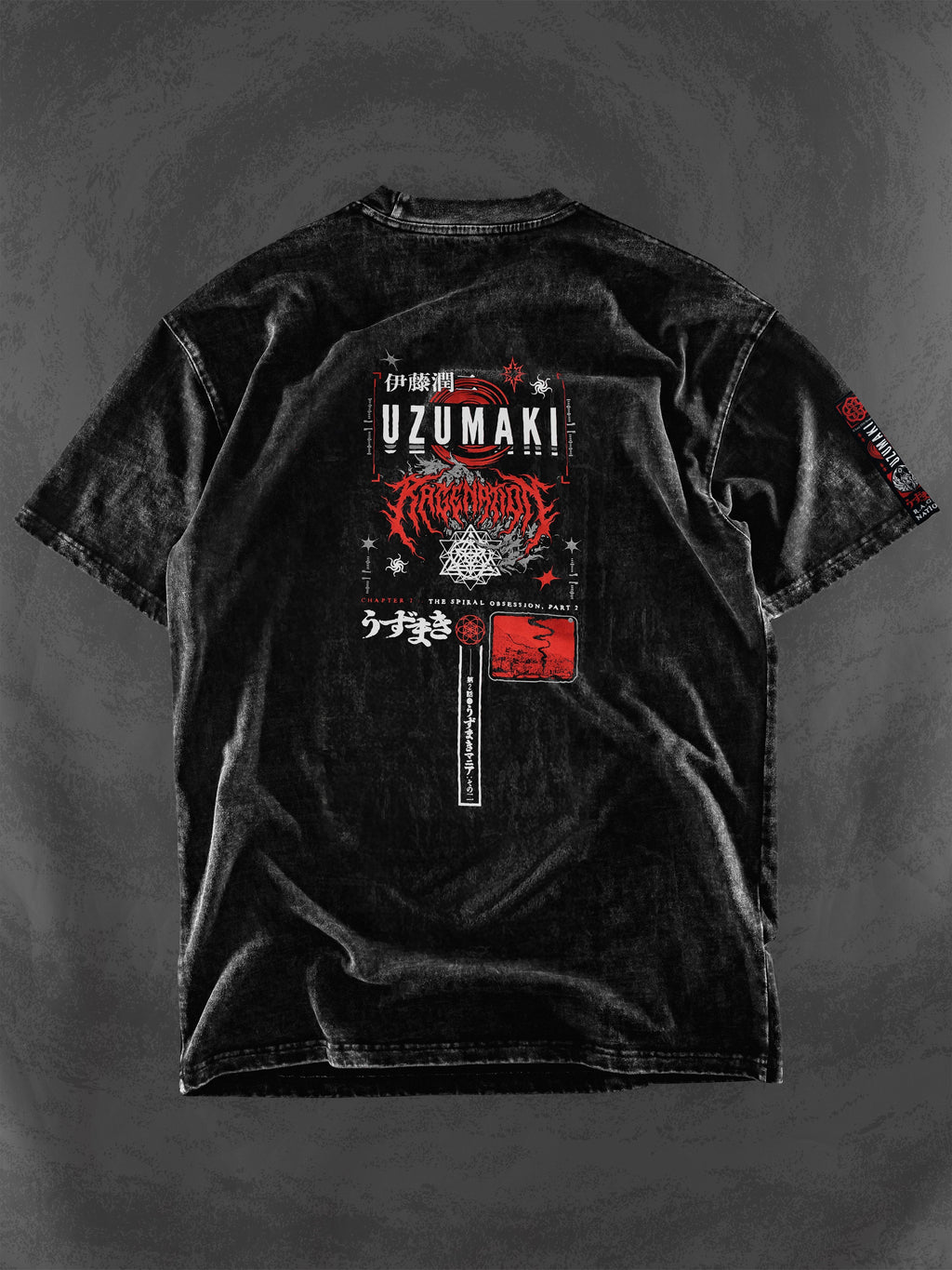 OFFICIAL UZUMAKI ✦ SPIRAL OBSESSION ✦ Acidwash Collectible Tee