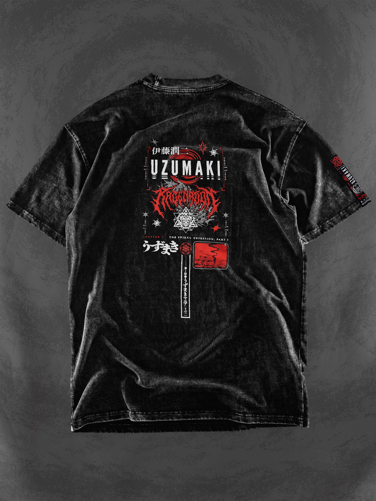 OFFICIAL UZUMAKI ✦ SPIRAL OBSESSION ✦ Acidwash Collectible Tee