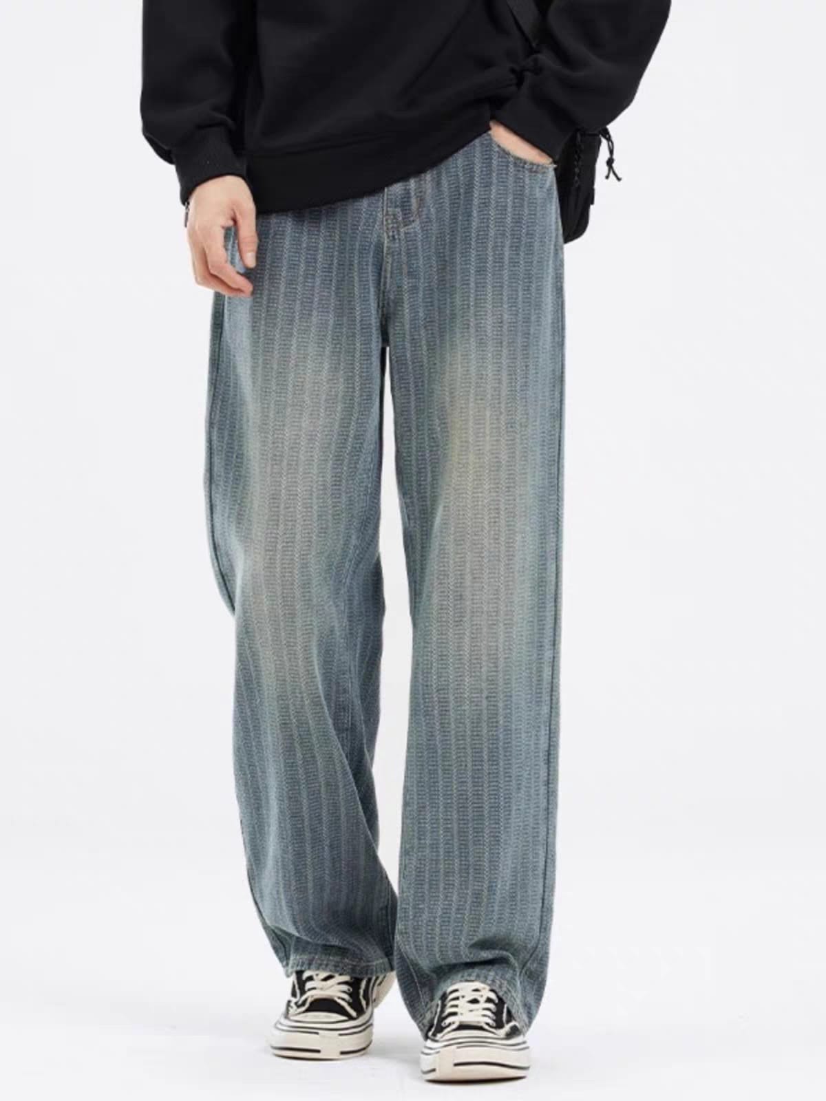 Driftline Vintage Stripe Wide-Leg Jeans