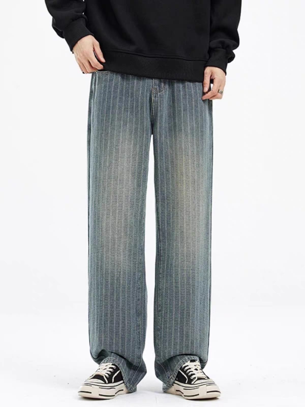 Driftline Vintage Stripe Wide-Leg Jeans