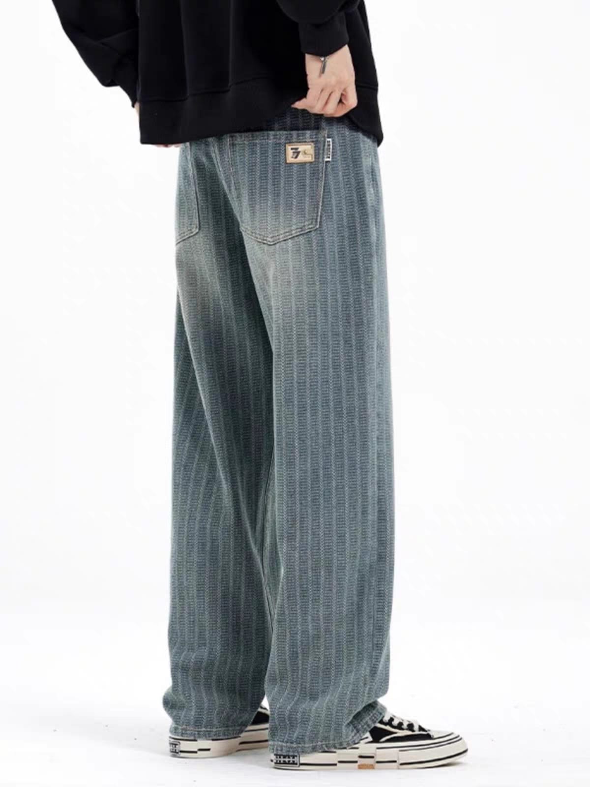 Driftline Vintage Stripe Wide-Leg Jeans