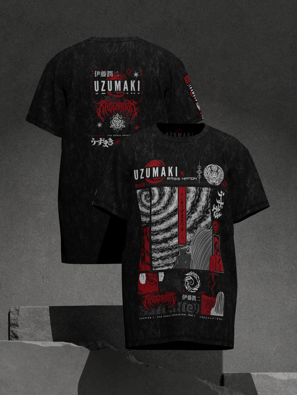 OFFICIAL UZUMAKI ✦ SPIRAL OBSESSION ✦ Acidwash Collectible Tee