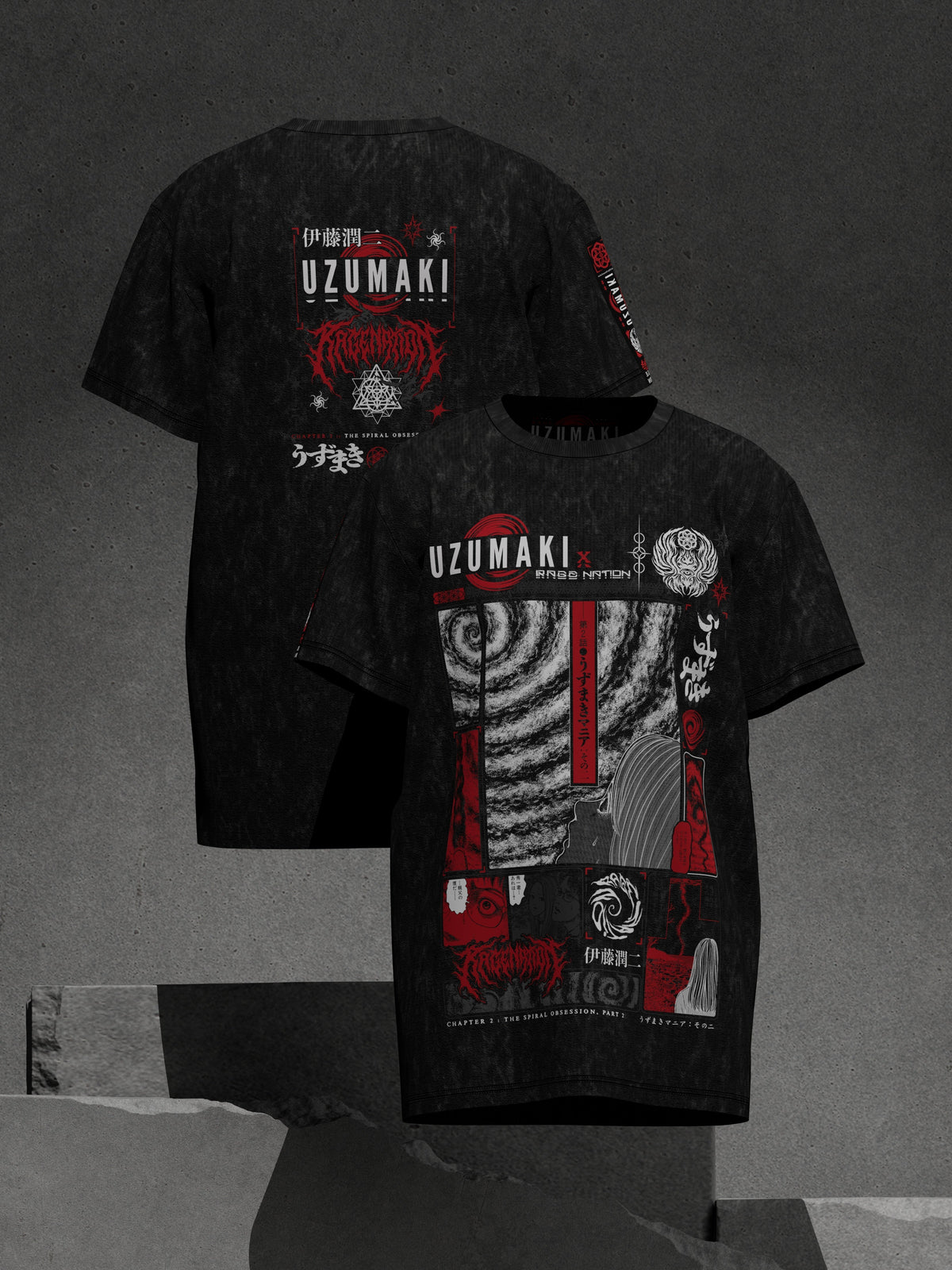 OFFICIAL UZUMAKI ✦ SPIRAL OBSESSION ✦ Acidwash Collectible Tee