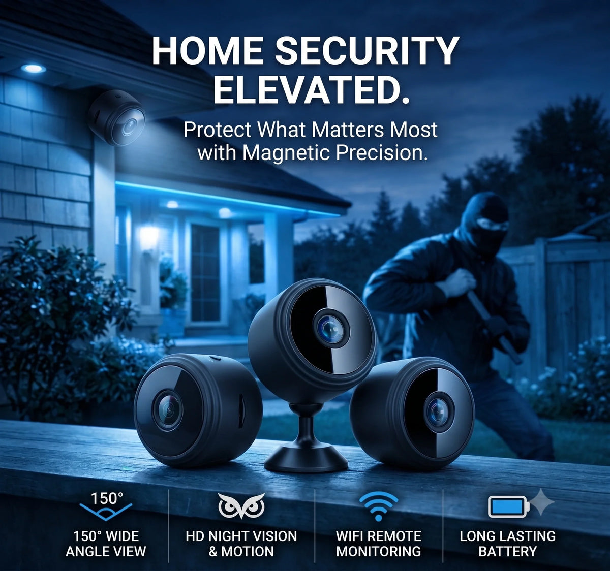 Mini Wireless WiFi ,Cameras with Indoor Video Recorder